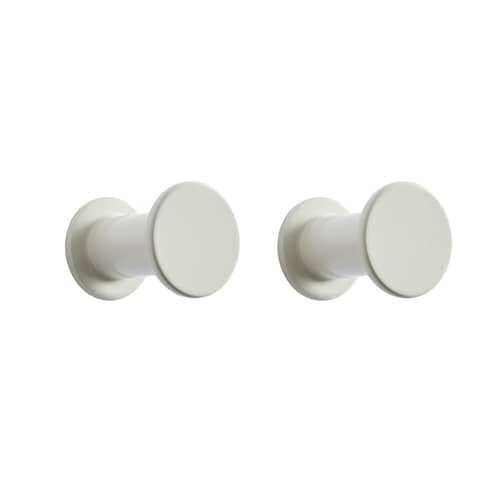Set de 2 patères Bolt métal gris - Hay - Gris clair - Acier thermolaqué