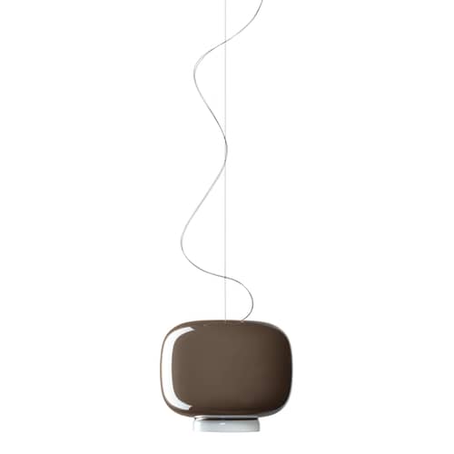 Chouchin Pendant glass grey model n°3 - Foscarini - Grey - Blown glass