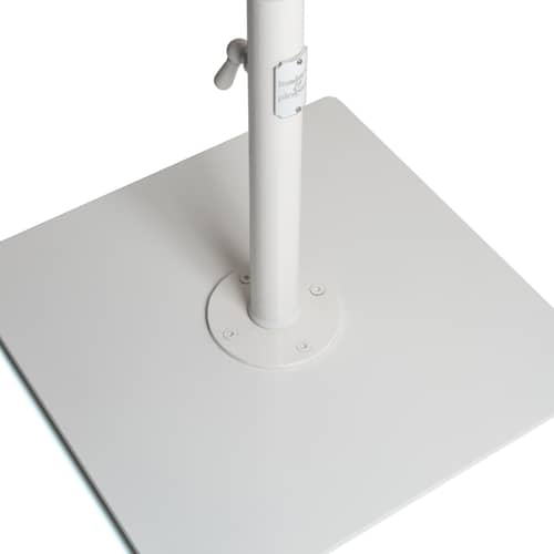 Pied de parasol The Classic métal blanc / 25 Kg - Pour mât de 2,5 à 5,08 cm - BUSINESS & PLEASURE - Blanc Antique - Acier carbone