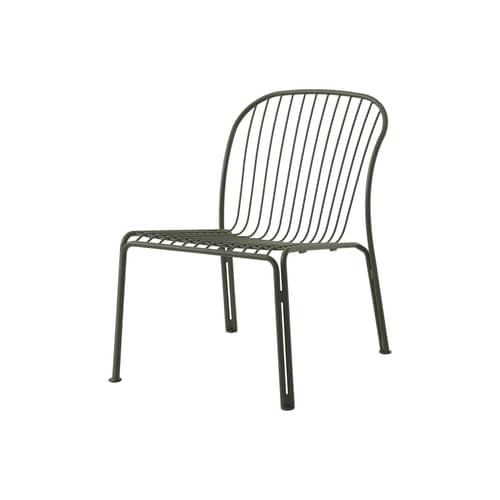 Poltrona lounge Thorvald SC100 metallo verde / Senza braccioli - &tradition - Verde bronzo - Acciaio