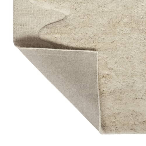 Wobble Rug textile beige / 170 x 240 cm - Tom Dixon - 170 x 240 cm / Natural - New-zealand wool