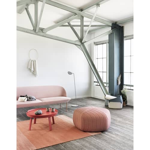 Table basse Around XL / Ø 95 x H 36 cm - Muuto - Blanc - Frêne teinté