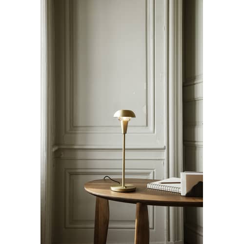 Tischleuchte Tiny Long gold metall / H 42 cm - Drehbar - Ferm Living - Messing - Eisen, messingplatiert