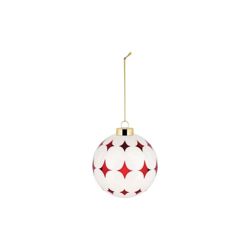 Weihnachtskugel Delight Big  n°5 glas rot / Ø 9 cm - Alessi - Nr. 5 / Rot - geblasenes Glas