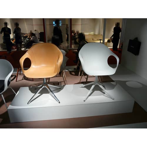 Fauteuil Elephant Trestle plastique noir  / Seconde vie - Kristalia - Noir - Acier, Polyuréthane laqué