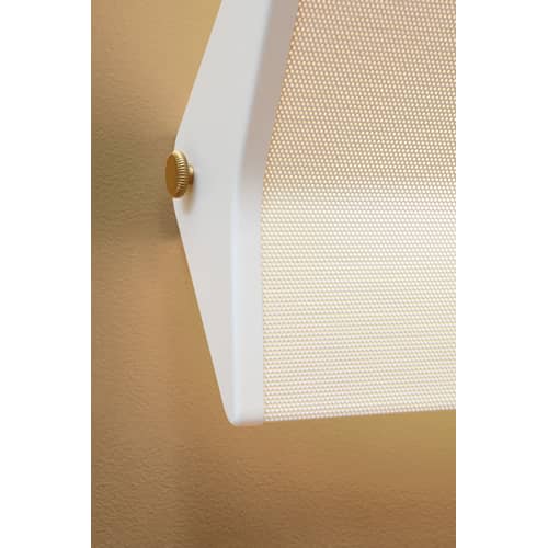 Applique G3 métal blanc / LED - Réédition 1951, Pierre Guariche - SAMMODE STUDIO - Blanc - Métal laqué, Tôle perforée