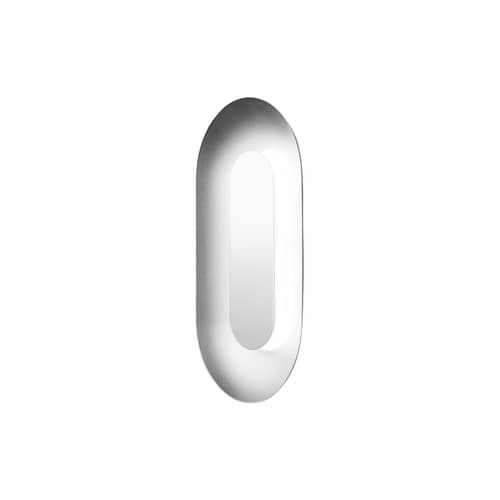Applique Sasi Small métal argent / LED - H 29 cm - NUURA - Argent / Miroir - Aluminium