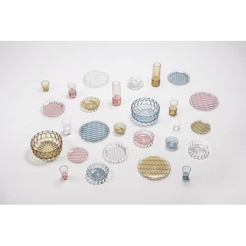 Assiette creuse Jellies Family plastique transparent / Ø 22 cm - Kartell - Cristal - Technopolymère thermoplastique