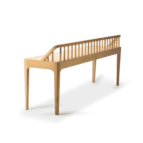 Banc Spindle / L 150 cm - Ethnicraft - Chêne - Chêne massif