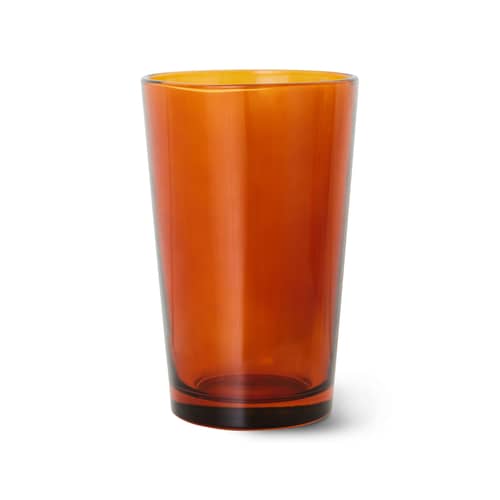 Bicchiere 70s glassware vetro arancione / Set di 4 - 43 cl - HK LIVING - Ambra - Vetro