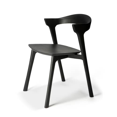 Chaise Bok Indoor bois noir / Chêne massif - Ethnicraft - Noir - Chêne massif