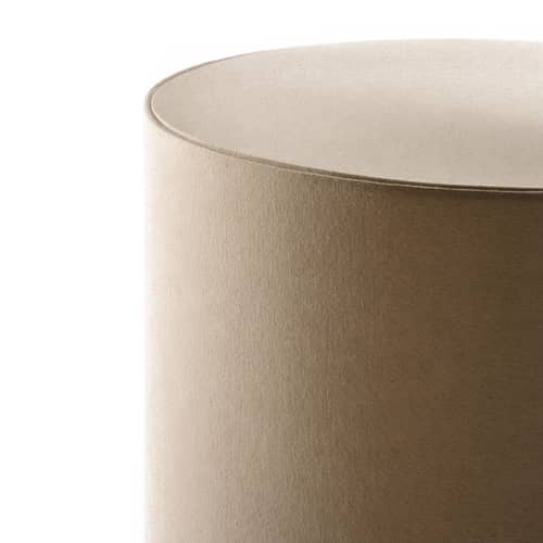 Flow Floor lamp textile beige / Height: 176 cm - Ethnicraft - Beige fabric / Dark mahogany - Fabric, Solid mahogany