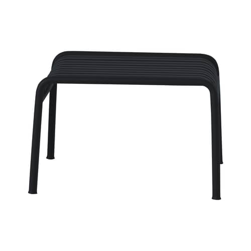 Palissade Footrest metal grey black Footrest  - R & E Bouroullec - Hay - Anthracite - Epoxy lacquered steel
