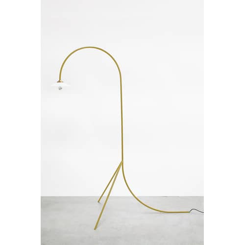Lampadaire Standing Lamp n°1 métal jaune / H 190 cm - valerie objects - Curry - Acier, Verre