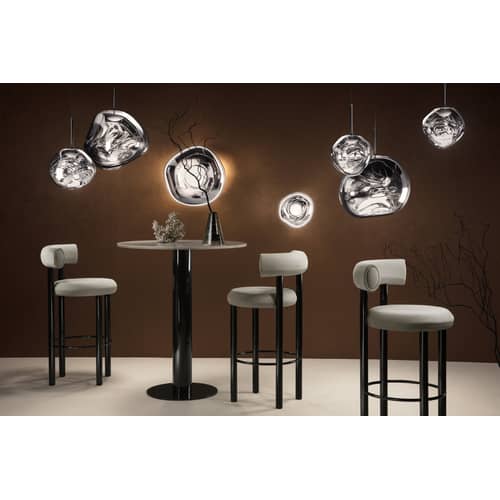 Applique Melt Surface Mini LED / Plafonnier - Ø 30 cm / Change de couleur - Tom Dixon - Or - Polycarbonate