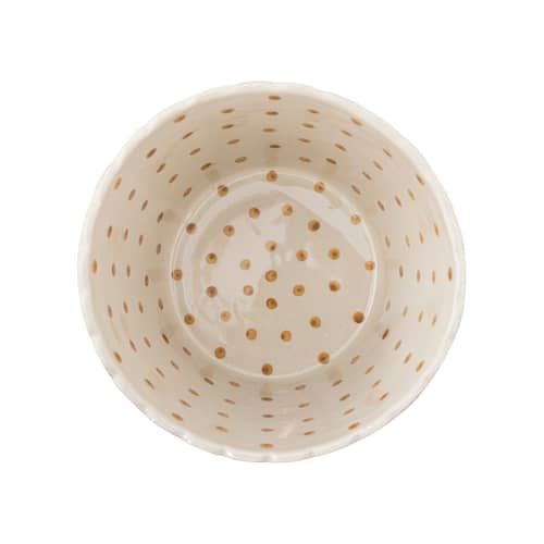 Salatschüssel Chip - Pop Corn keramik blau / Ø 17,5 x H 13,5 cm - Bloomingville - Pop Corn / Blau / Ø 17,5 x H 13,5 cm - Sandstein