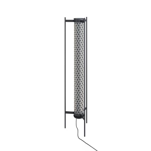 Stehleuchte Belleville LED metall schwarz / H 154,5 cm - SAMMODE STUDIO - Kohle - Aluminium, bemalter Stahl, Polykarbonat