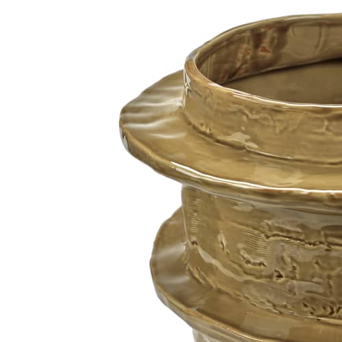Vase Molly 03 céramique jaune / Ø 32 x H 46.5 cm - Serax - Ocre - Grès émaillé