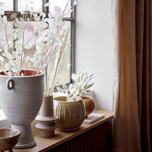 Vaso Isold ceramica beige / Ø 12,5 x H 22 cm - Bloomingville - Beige - Gres