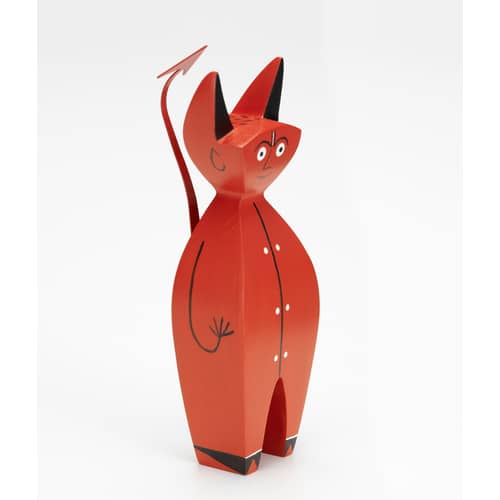Décoration Wooden Dolls - Little Devil bois rouge / By Alexander Girard, 1952 - Vitra - Little Devil - Sapin