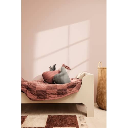 Kinderbett Sill holz beige / 166 x 76 cm (für Matratze 70 x 160 cm) - inkl. Lattenrost - Ferm Living - Bett / Beige - mitteldichte bemalte Holzfaserplatte