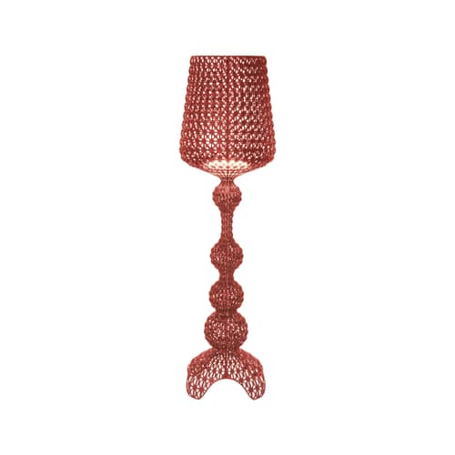Lampadaire Kabuki Indoor / LED - Kartell - Bordeaux opaque - Technopolymère thermoplastique