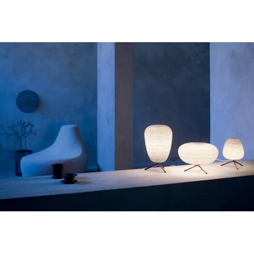 Lampe de table Rituals 1 verre blanc / Ø 24 x H 40 - Foscarini - Interrupteur / Blanc - Verre soufflé bouche