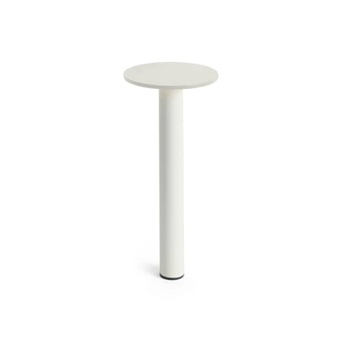 Lampe extérieur sans fil rechargeable Host Small / LED - H 22 cm / Fixation magnétique - Hay - Blanc crème - Acier thermolaqué, Aimant, Aluminium thermolaqué