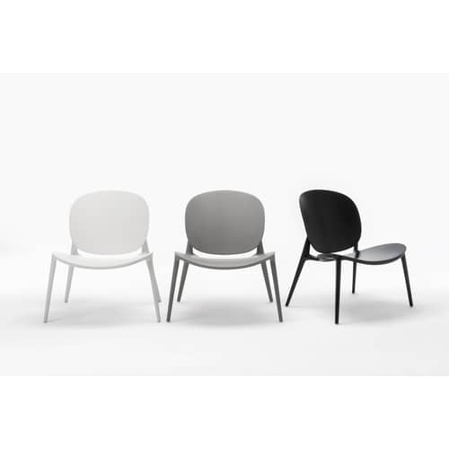Be Bop Low armchair plastic material black / Outdoor - Kartell - Black - Polypropylene