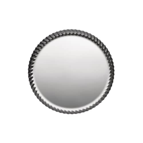 Piano/vassoio Pleats metallo / Ø 23 cm - Alessi - Acciaio Lucido - Acciaio inossidabile