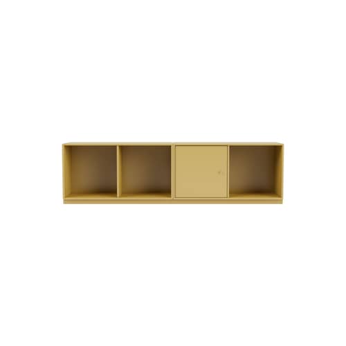 Rangement Line bois jaune / L 139.2 x P 30 cm H 38.4 cm - MONTANA - Cumin 157 - MDF laqué