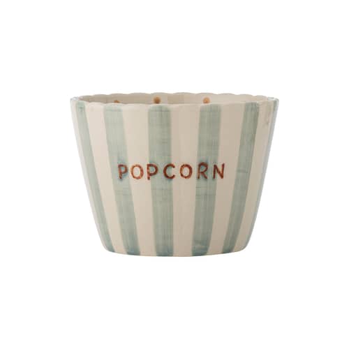 Chip - Pop Corn Salad bowl ceramic blue / Ø 17.5 x H 13.5 cm - Bloomingville - Pop Corn / Blue / Ø 17.5 x H 13.5 cm - Sandstone