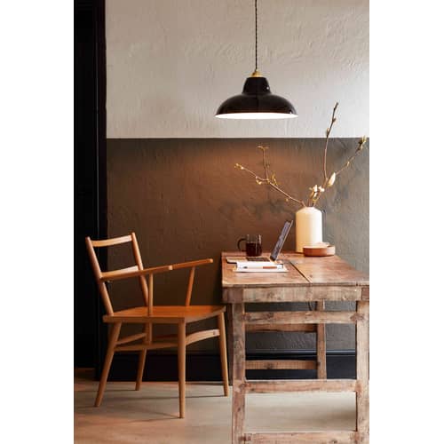 Sospensione Original 1227 Midi Wide metallo nero / Ø 40 x H 19 cm - Anglepoise - Jet Nero - Acciaio