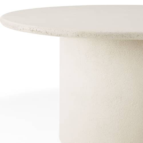 Elements Round table composite material white / Ø 150 cm - 8 people / Microcement - Ethnicraft