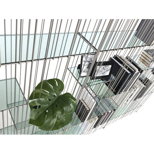  Accessory glass green transparent / Set 6 shelves for Metrica Wall A Bookcase - Dep. 12 cm - Mogg - Green - Tinted glass