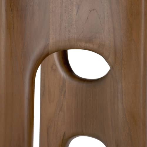Console Flow bois marron / L 150 x H 79 cm - Ethnicraft - Teck marron - Teck massif verni