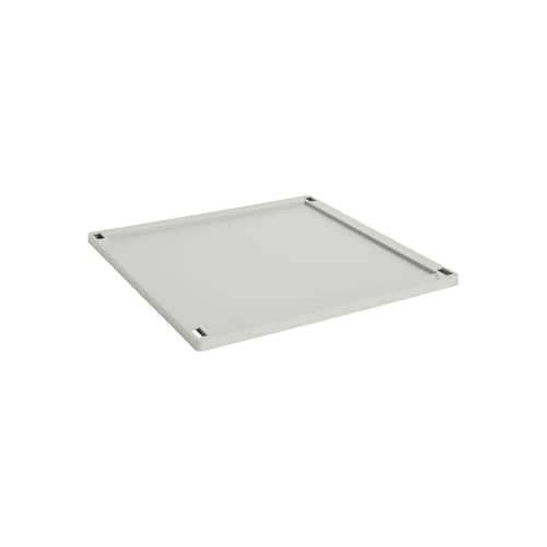 Deckel  plastikmaterial grau / Für Korb Colour Crate Large Square 43 x 43 cm - Hay - Grau - Recyceltes Polypropylen