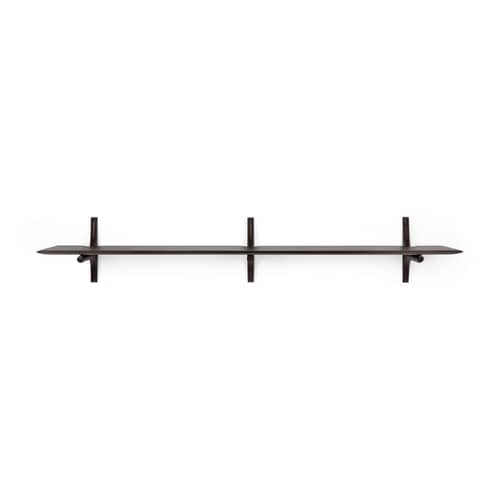Étagère PI bois marron / L 168 cm - Acajou massif - Ethnicraft - L 168 cm / Acajou - Acajou massif teinté