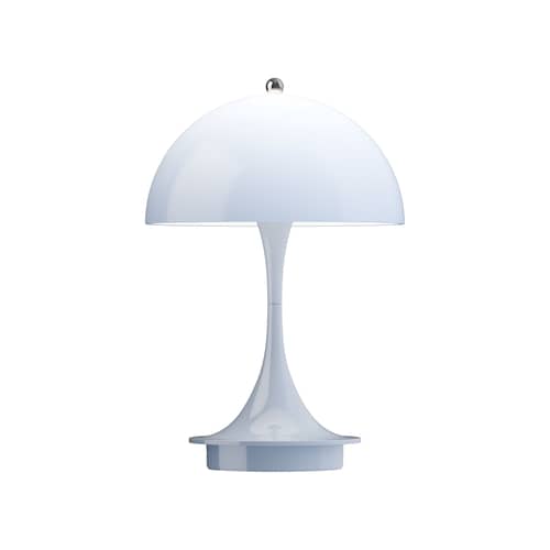 Lampada senza fili ricaricabile Panthella 160 materiale plastico blu / LED - Ø 16 cm - Louis Poulsen - Blu opalino chiaro - policarbonato