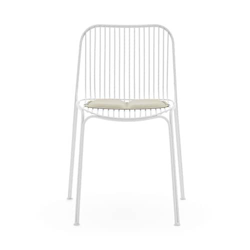 Stuhl HiRay metall weiß - Kartell - Weiß - Verzinkter lackierter Stahl
