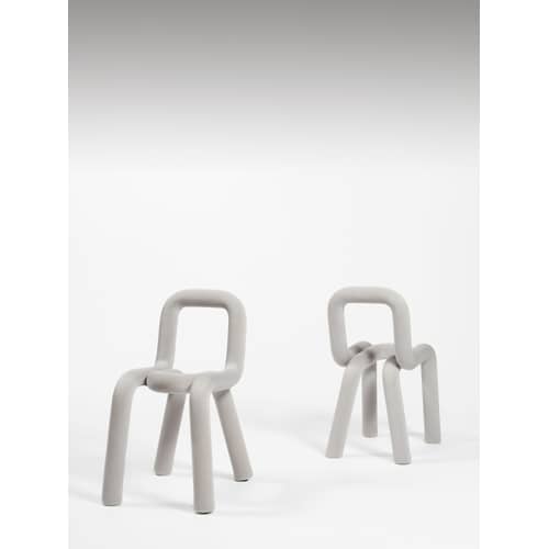 Accessoire  tissu gris / Housse interchangeable pour chaise Bold - Moustache - Gris clair - Coton, Polyuréthane