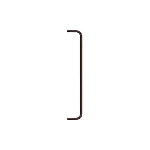 Accessoire / Barre de suspension L 53 cm pour étagères en métal perforé - String Furniture - Marron foncé - Acier inoxydable