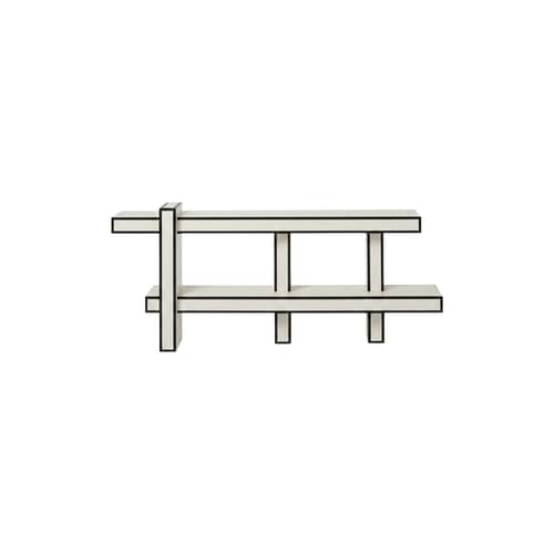 Console Lepid bois blanc / L 150 x H 70 cm - Kartell - Ivoire - MDF laqué polyester