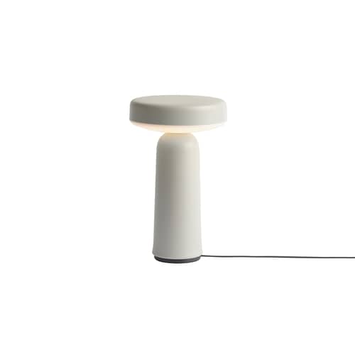 Lampe extérieur sans fil rechargeable Ease plastique gris / Ø 13 x H 21,5 cm - Muuto - Gris - Plastique ABS moulé