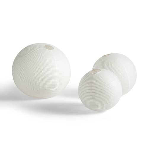 MÖBELZUBEHÖR Paper Shade Classic papierfaser weiß / Ø 50 cm - Ohne Elektrisches System - Hay - Ø 50 cm / Weiß - Bambus, Papierfaser