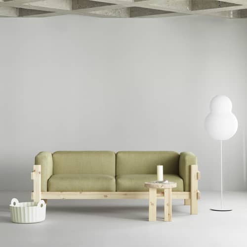 Panier Colubeige / Ø 44 cm - Feutre recyclé - Normann Copenhagen - Crème - Feutre PET recyclé