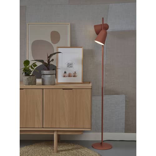Stehleuchte Salamanca metall orange / 2 drehbare Spots - Metall - It\'s about Romi - Terrakotta - Stahl