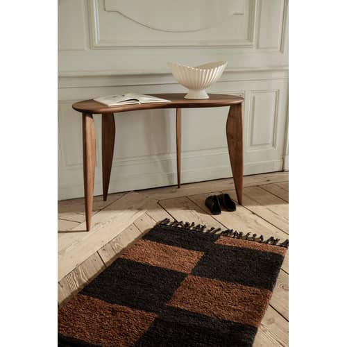 Schreibtisch Feve holz natur / 117 x 60 cm - Nussbaum - Ferm Living - Nussbaum - Nussbaum massiv FSC