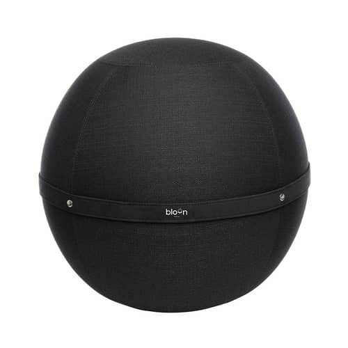 Ergonomischer Sitz Ballon Original XL textil schwarz / Ø 65 cm - BLOON PARIS - Tiefschwarz - Polyester-Gewebe, PVC