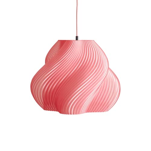 Suspension Soft Serve 03 rose / Ø 37 x H 30 cm - CRÈME ATELIER - Sorbet pêche - PLA recyclé